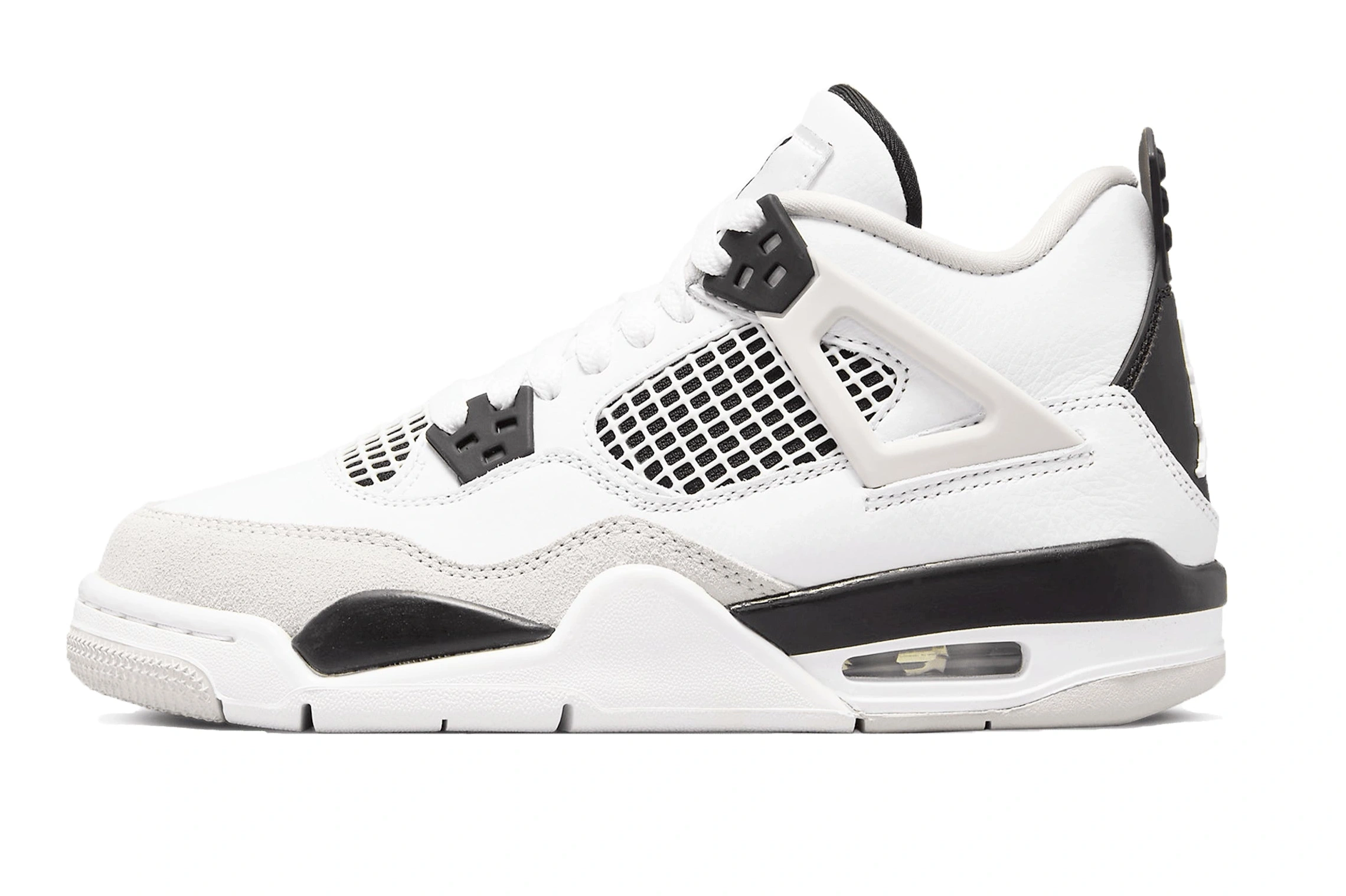 Air Black Jordan 4 Military Retro GS 0802
